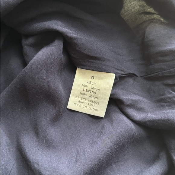 Fashion Nova 3/4 Sleeve Boho Floral Off Shoulder Mini Romper Playsuit Navy Blue - Picture 4 of 5